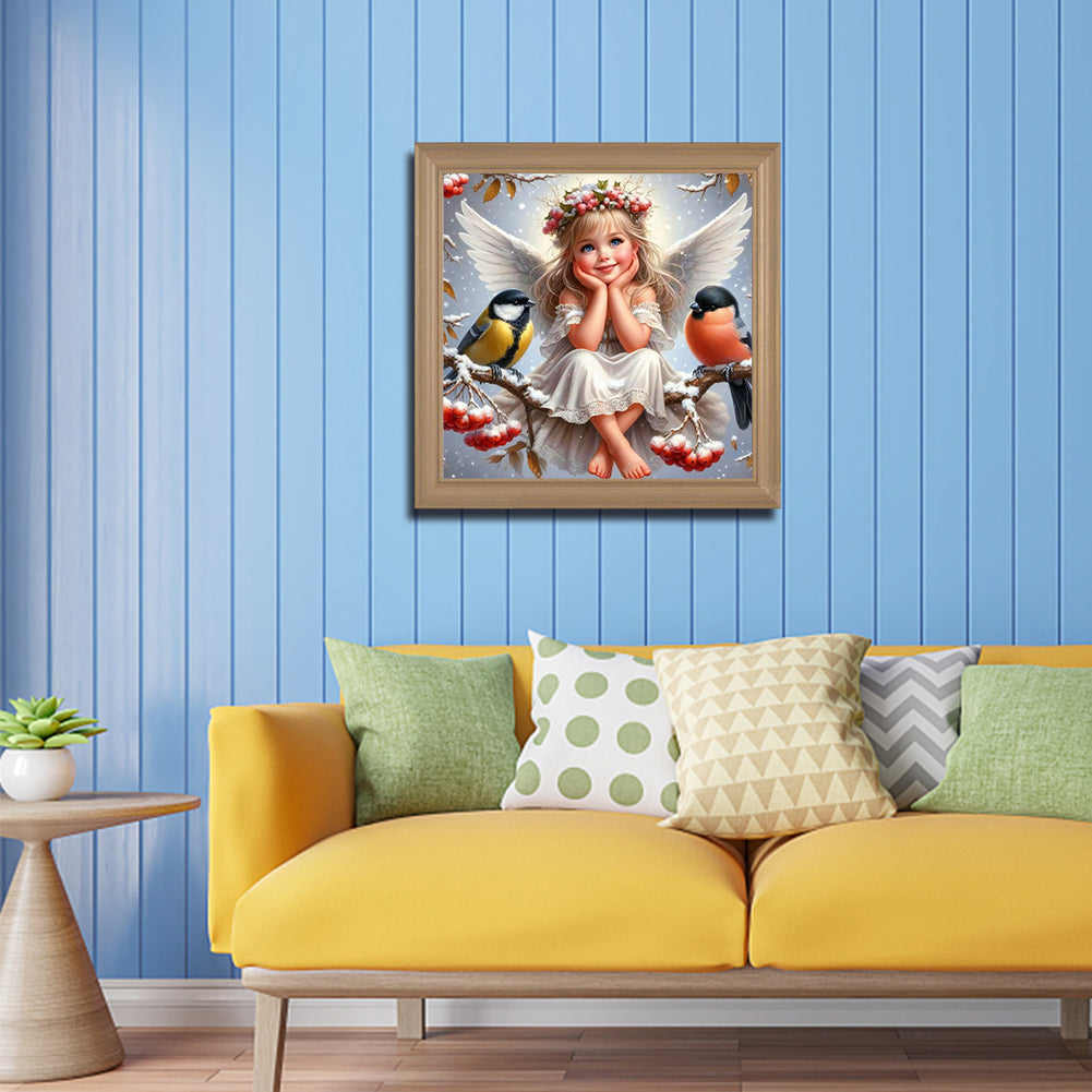 Angel Girl - Full Round Drill Diamond Painting 40*40CM