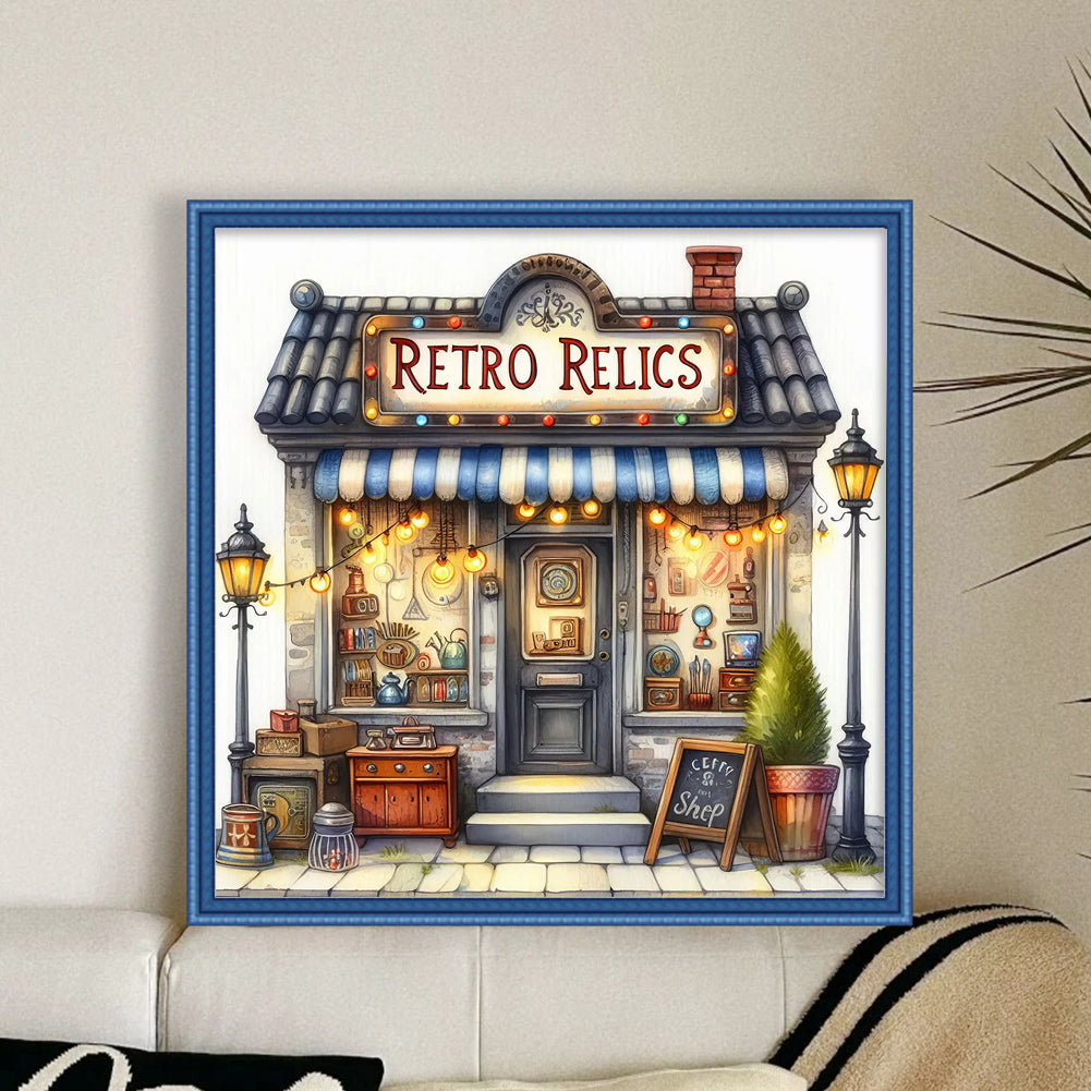Grocery Store - 11CT Stamped Cross Stitch 45*45CM
