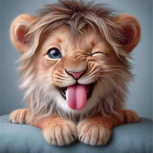 Lion - 11CT Stamped Cross Stitch 40*40CM