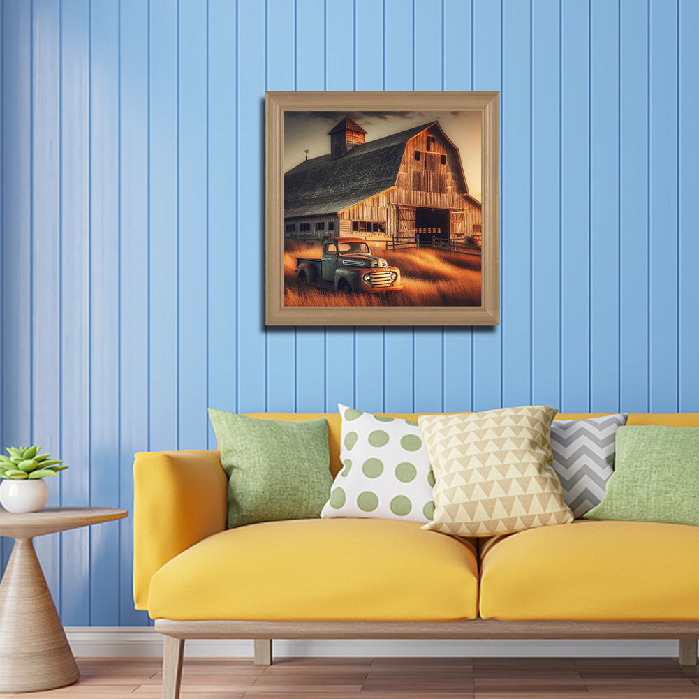 Factory Classic Car - Full Round Drill Diamond Painting 40*40CM