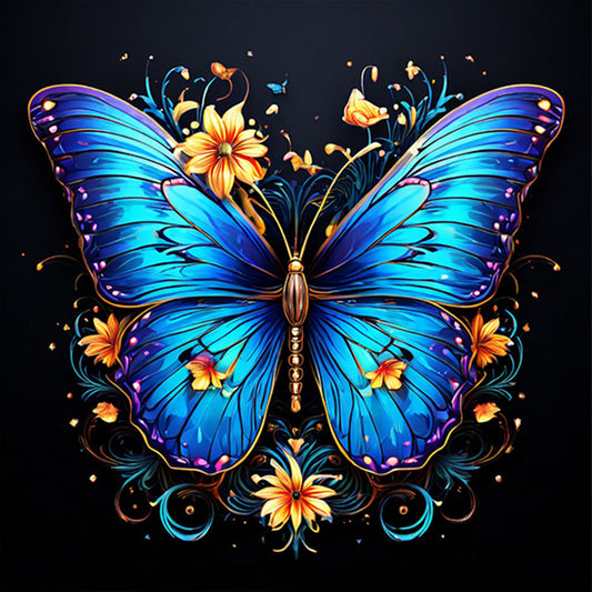 Butterfly - Full AB Round Drill Diamond Painting 40*40CM