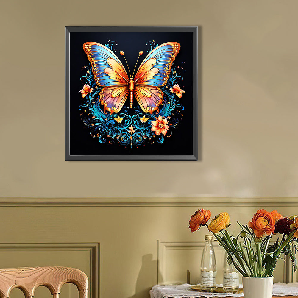 Butterfly - Full AB Round Drill Diamond Painting 40*40CM