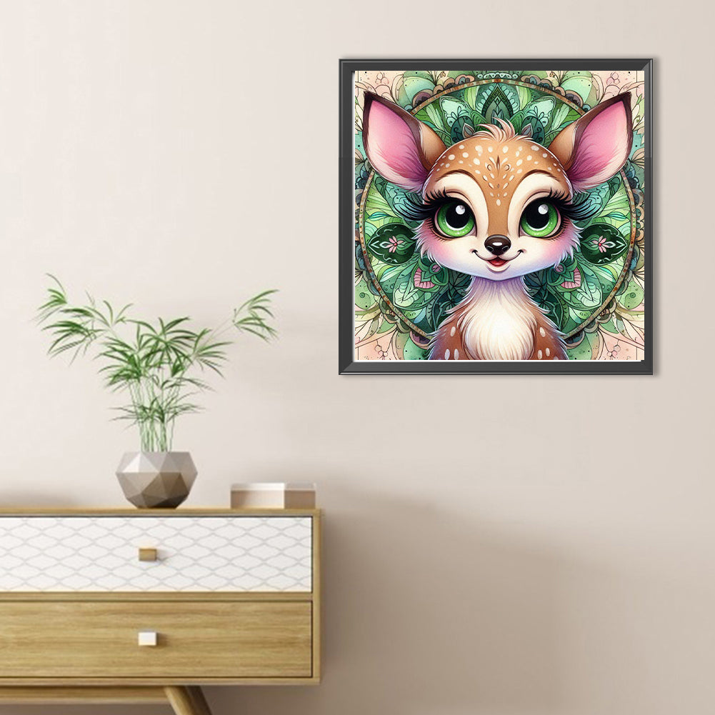 Mandala Deer - Full Round Drill Diamond Painting 30*30CM