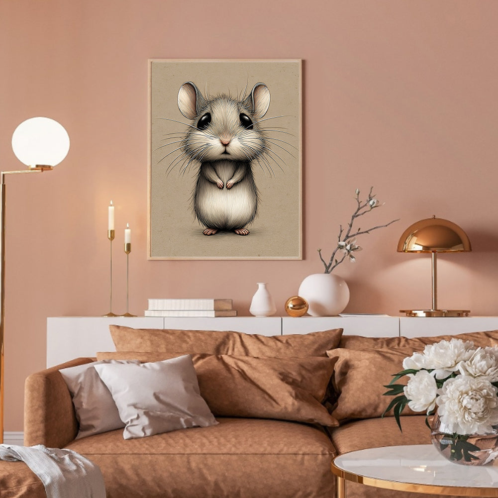 Mouse - Full Round Drill Diamond Painting 30*40CM