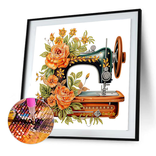 Sewing Machine - Special Shaped Drill Diamond Painting 30*30CM