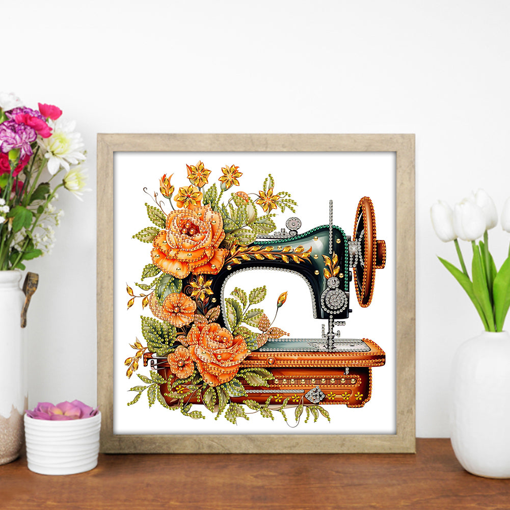 Sewing Machine - Special Shaped Drill Diamond Painting 30*30CM