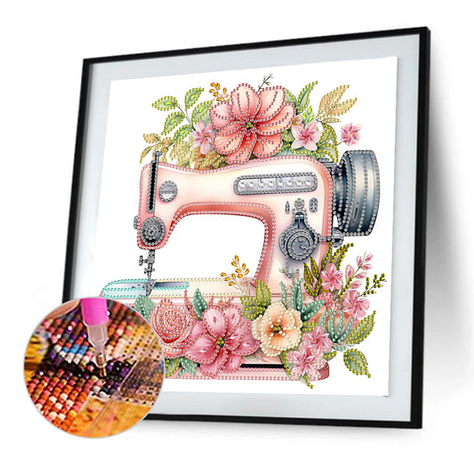 Sewing Machine - Special Shaped Drill Diamond Painting 30*30CM