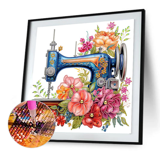 Sewing Machine - Special Shaped Drill Diamond Painting 30*30CM