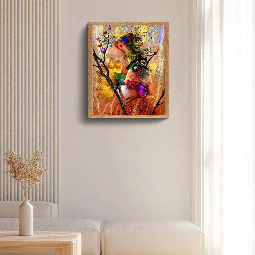 Funny Bird - Full Round Drill Diamond Painting 40*50CM