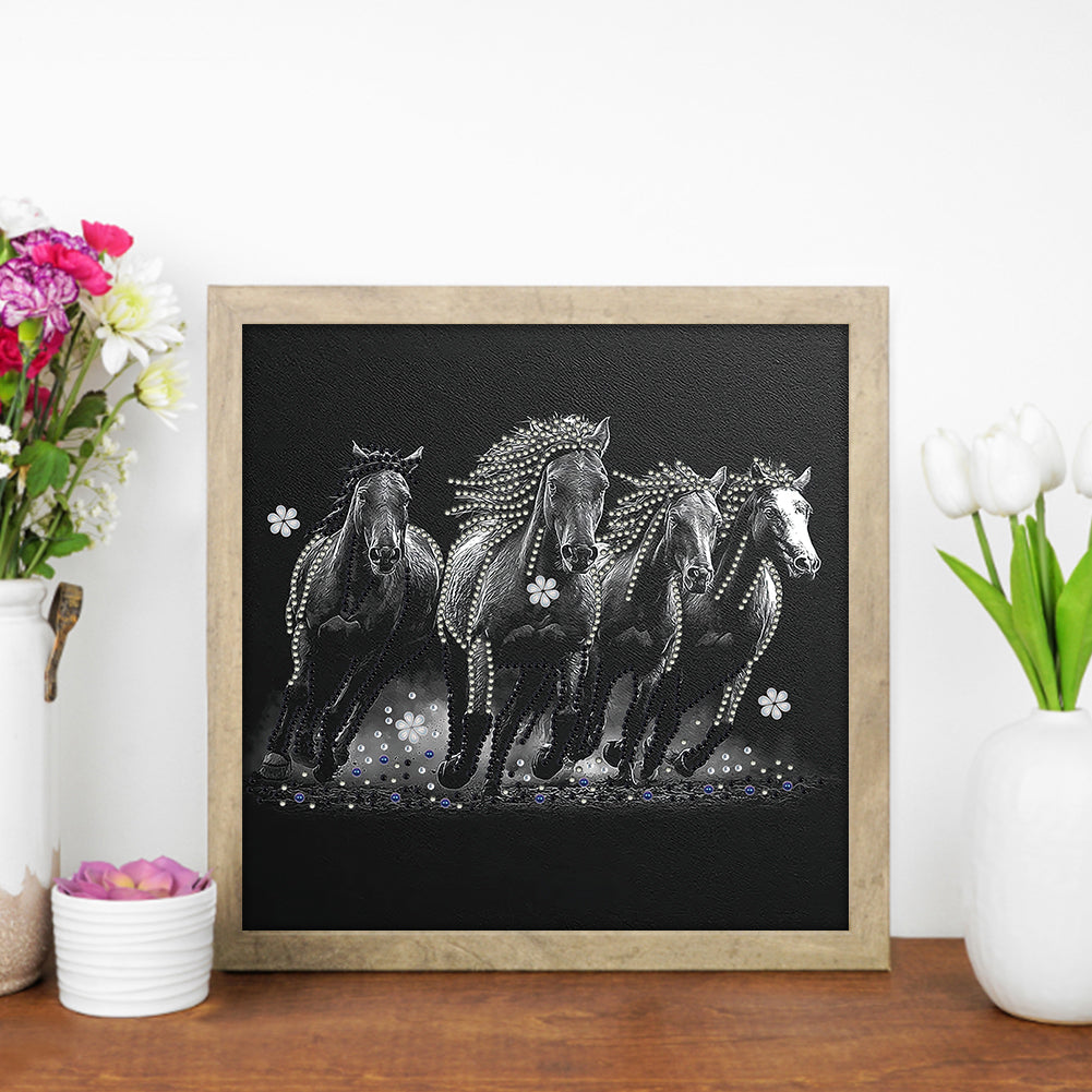 Horse - Special Shaped Drill Diamond Painting 30*30CM