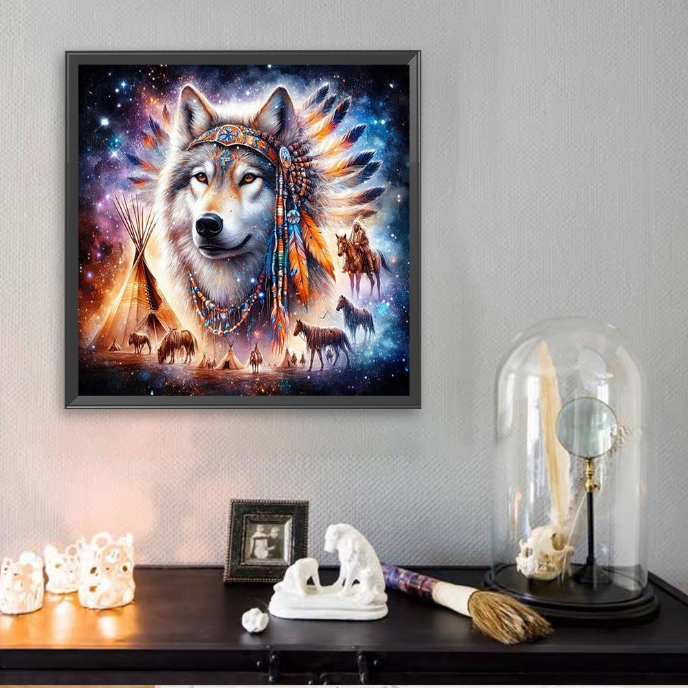 Wolf - Full Square Drill Diamond Painting 30*30CM