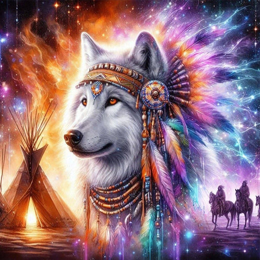 Wolf - Full Square Drill Diamond Painting 30*30CM