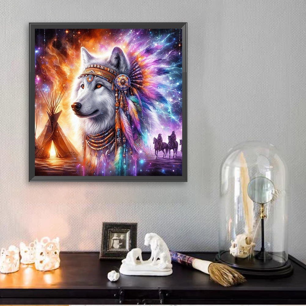 Wolf - Full Square Drill Diamond Painting 30*30CM