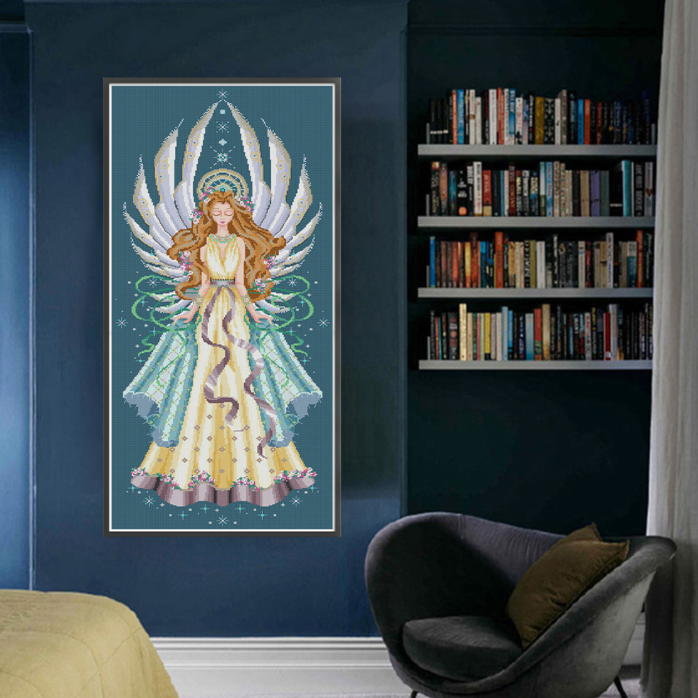 Christmas Star - 14CT Stamped Cross Stitch 40*82CM(Joy Sunday)