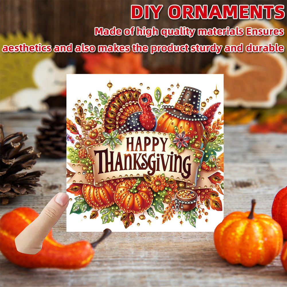 6PCS DIY Diamond Art Greeting Cards Xmas Pattern Congratulations Cards & Gifts