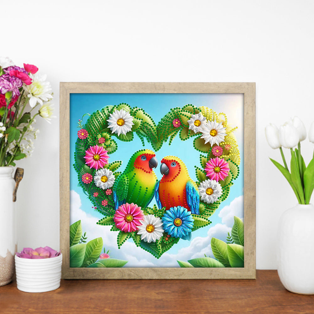 Parrot - Special Shaped Drill Diamond Painting 30*30CM