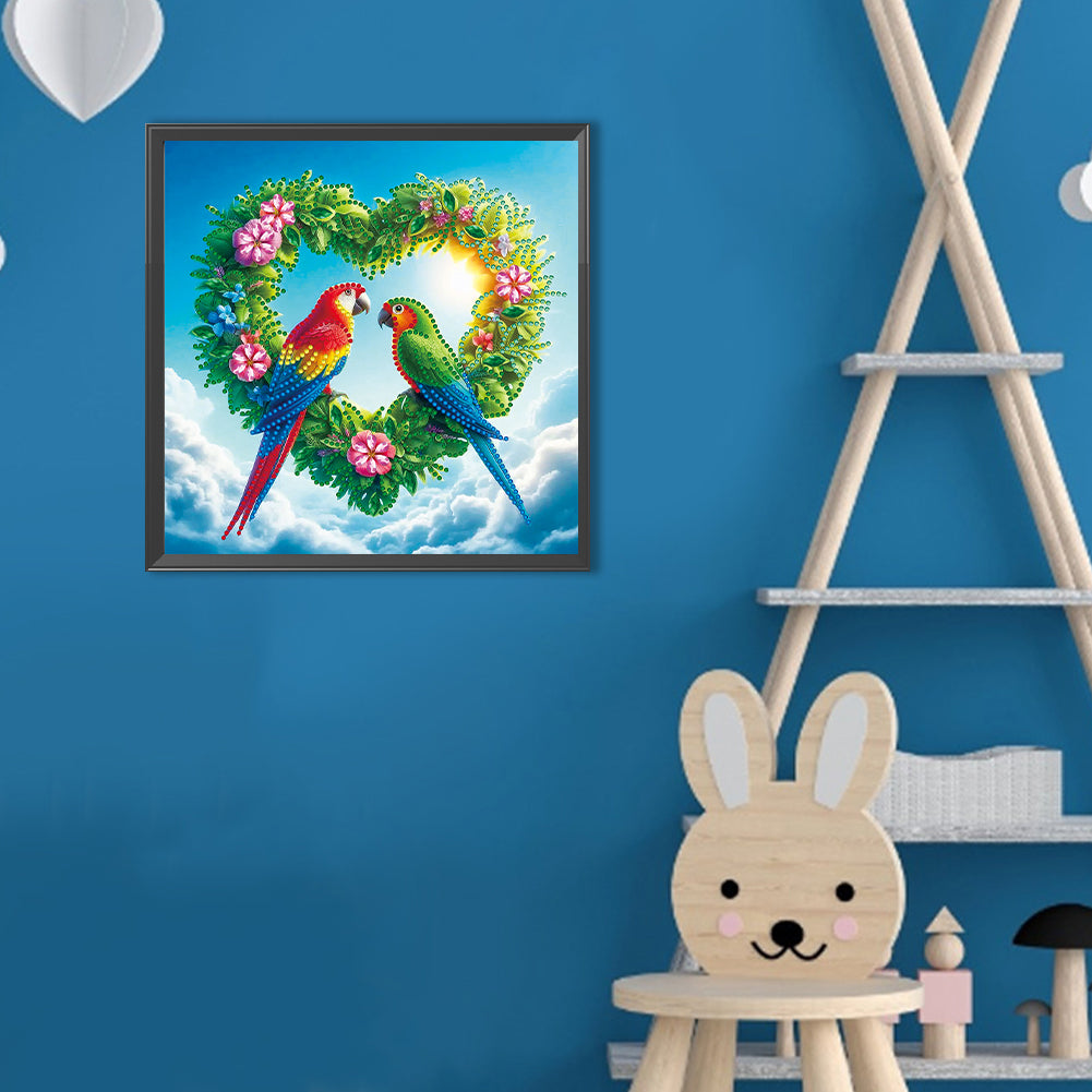 Parrot - Special Shaped Drill Diamond Painting 30*30CM