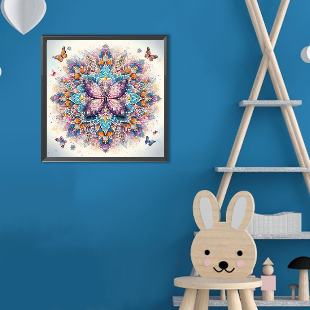 Mandala Butterfly - Special Shaped Drill Diamond Painting 30*30CM