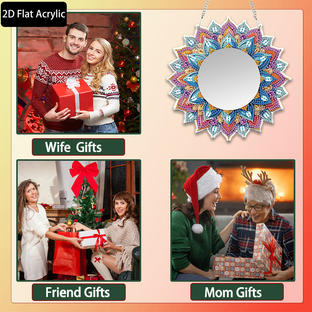 DIY Diamond Painting Mirror Kit Special Shape Mirror DIY Diamond Painting Kit