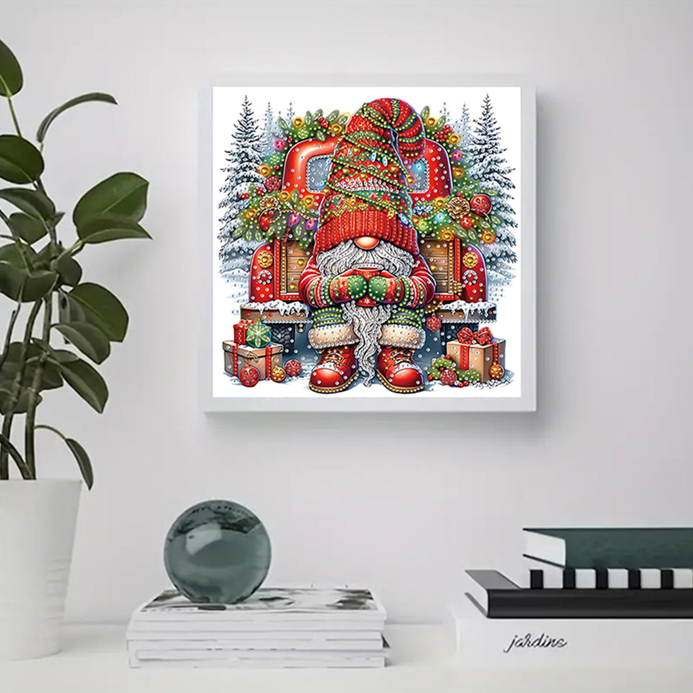 Christmas Gnome - Special Shaped Drill Diamond Painting 30*30CM