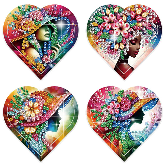 8 pcs Diamond Painting Bookmarks Diamond Art Book Corner Kit for Book Lovers