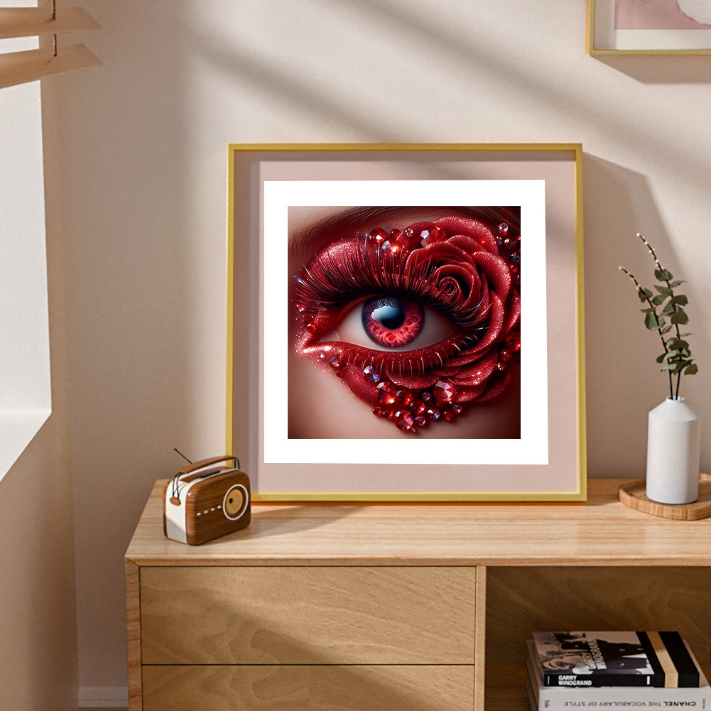 Rose Eyes - Full Round Drill Diamond Painting 30*30CM