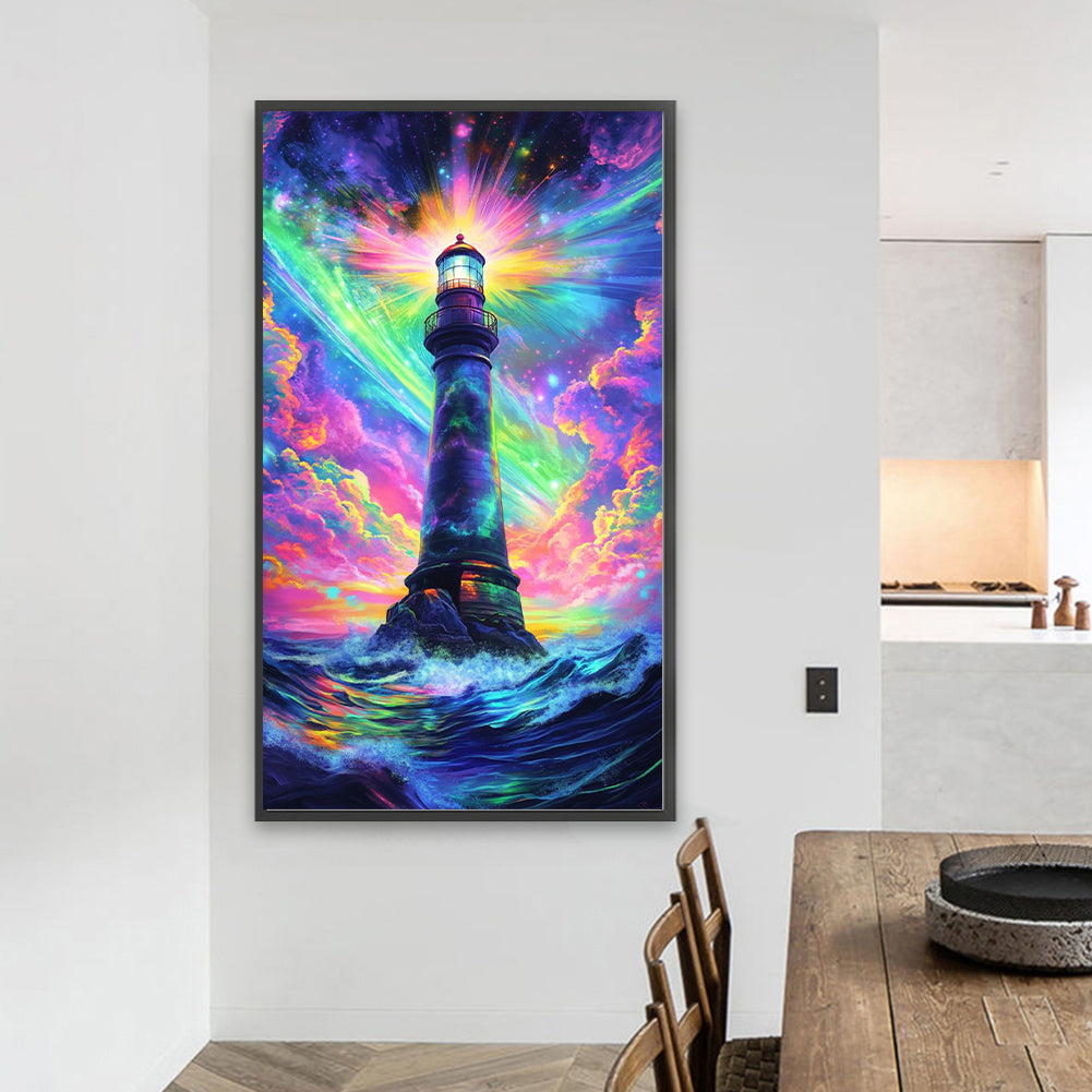 Lighthouse - Full Round Drill Diamond Painting 40*70CM