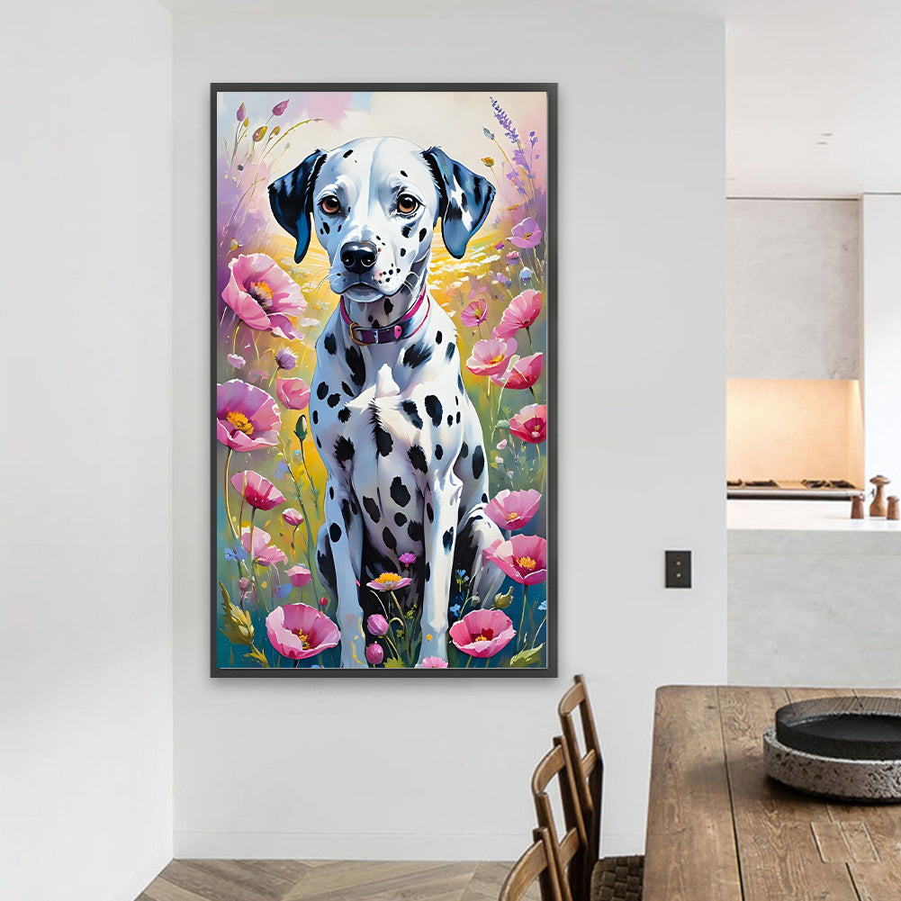 Dalmatian - Full Round Drill Diamond Painting 40*70CM