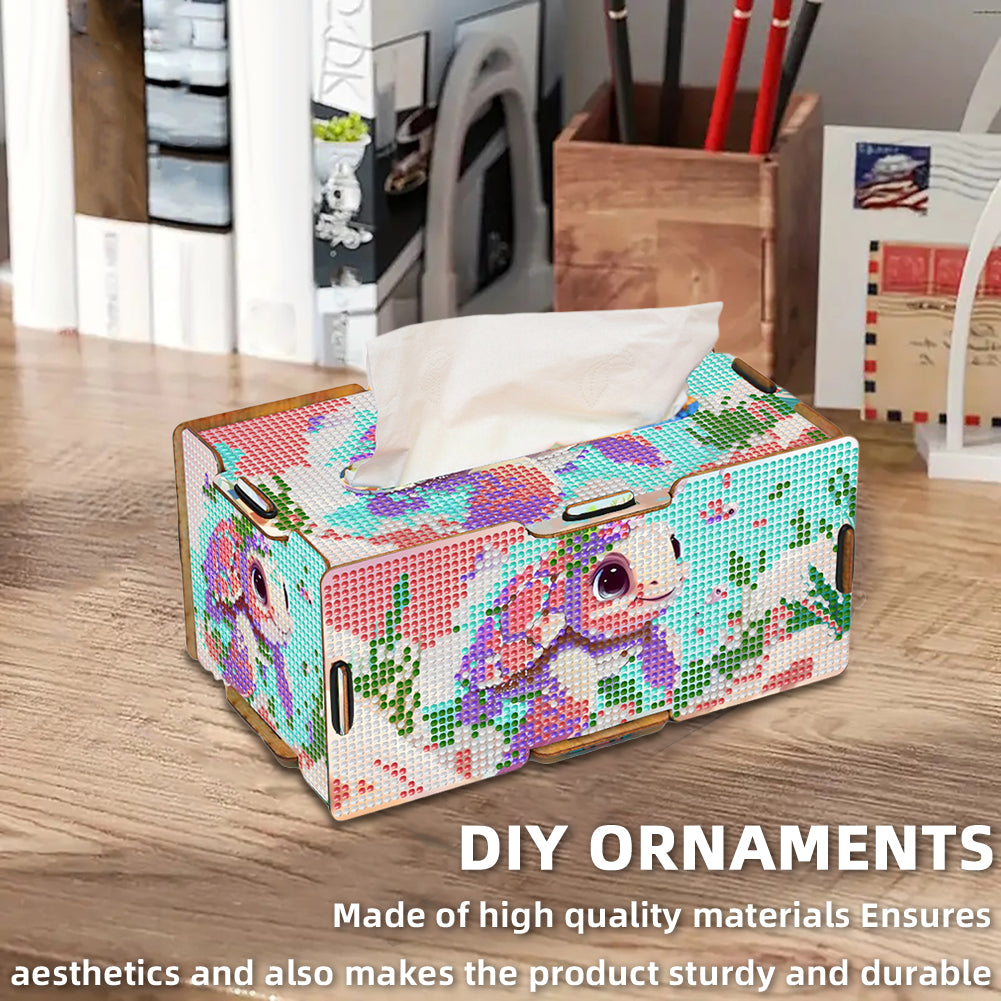 Diamond Painting Tissue Box Kits Decorative Rhinestone Craft Kit (Turtle)