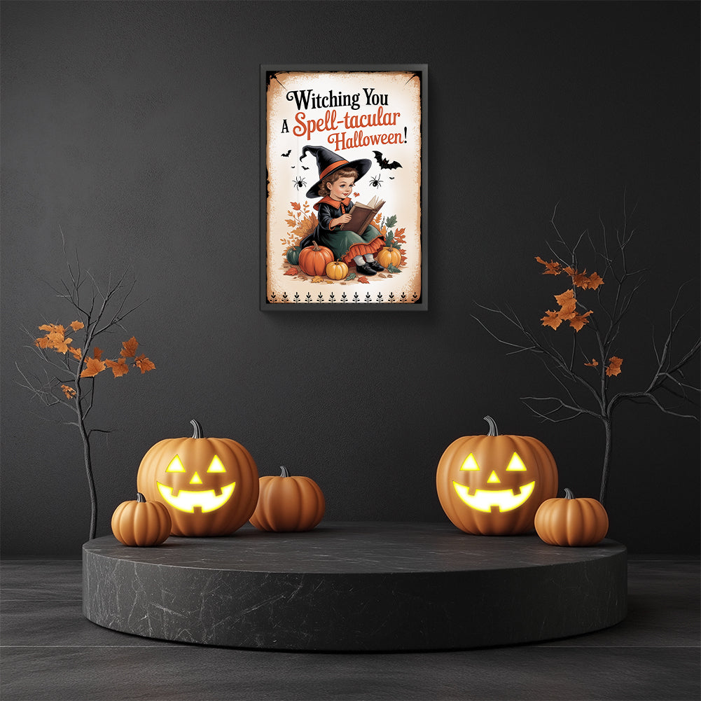 Halloween - Full Round Drill Diamond Painting 30*45CM