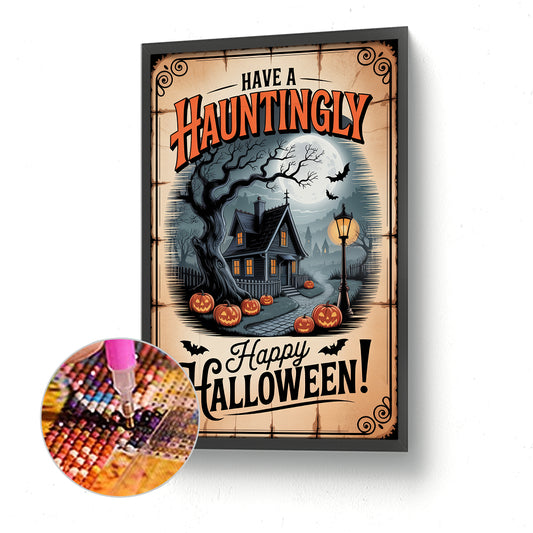 Happy Halloween - Full Round Drill Diamond Painting 30*45CM