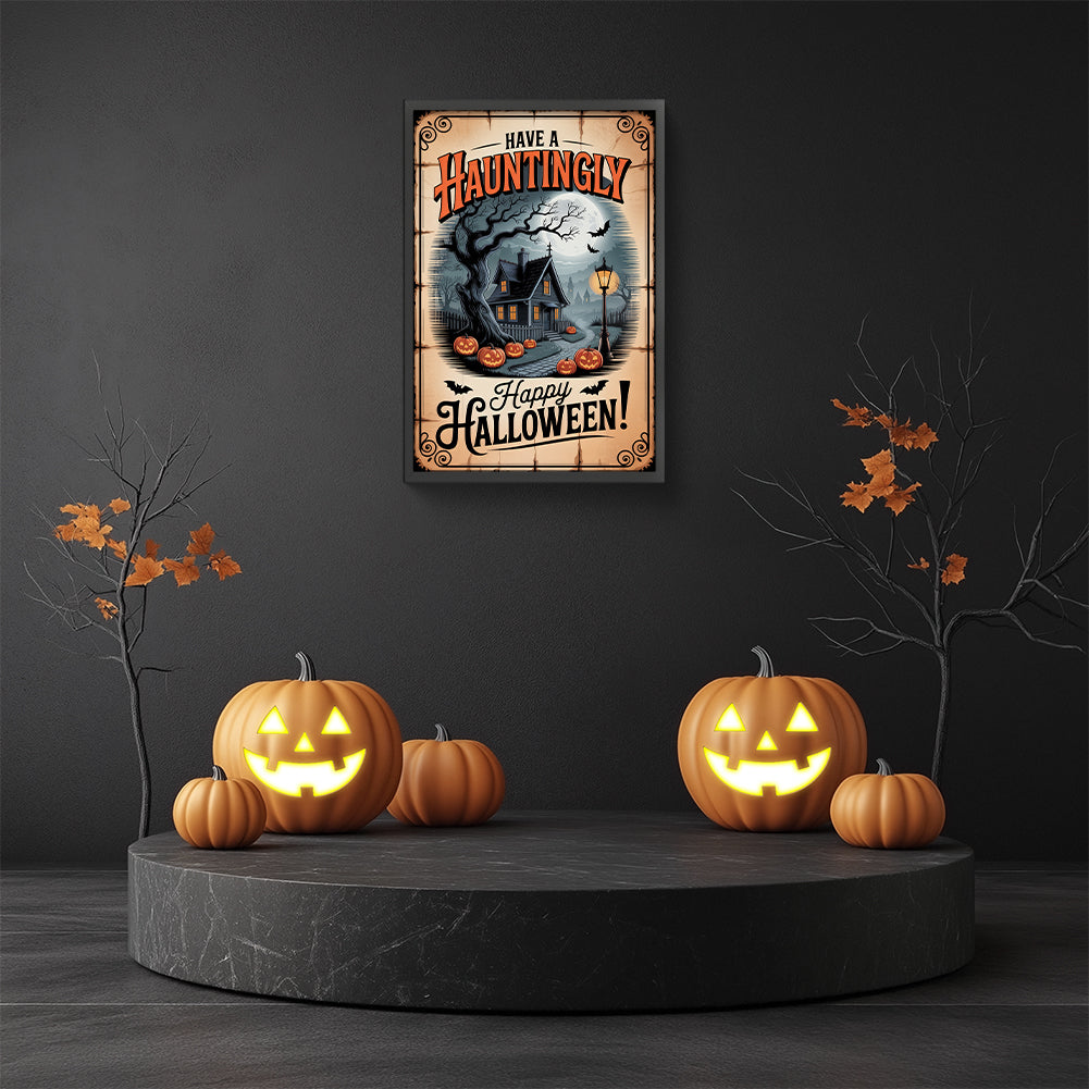 Happy Halloween - Full Round Drill Diamond Painting 30*45CM
