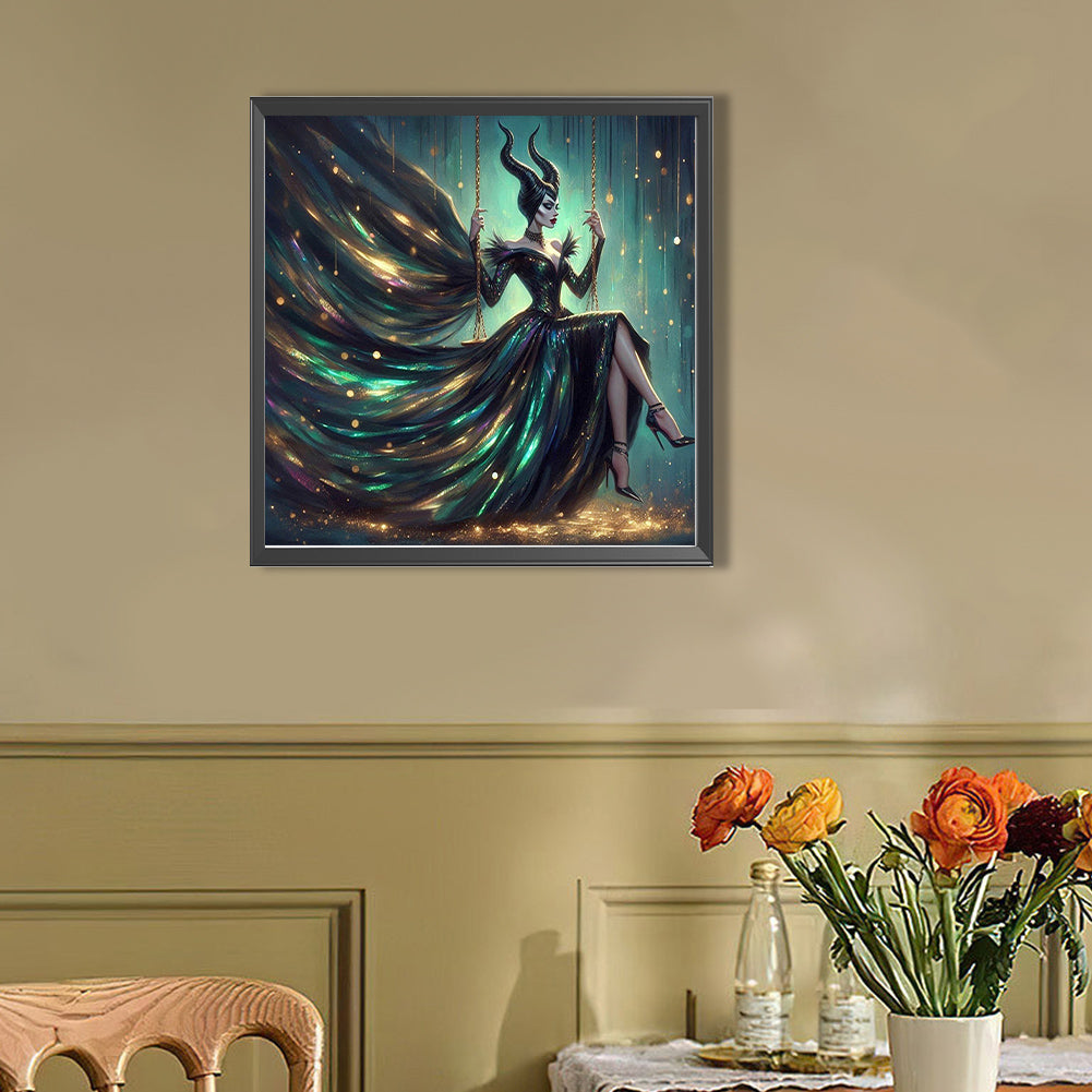 Maleficent - Partial AB Full Round Drill Diamond Painting 40*40CM