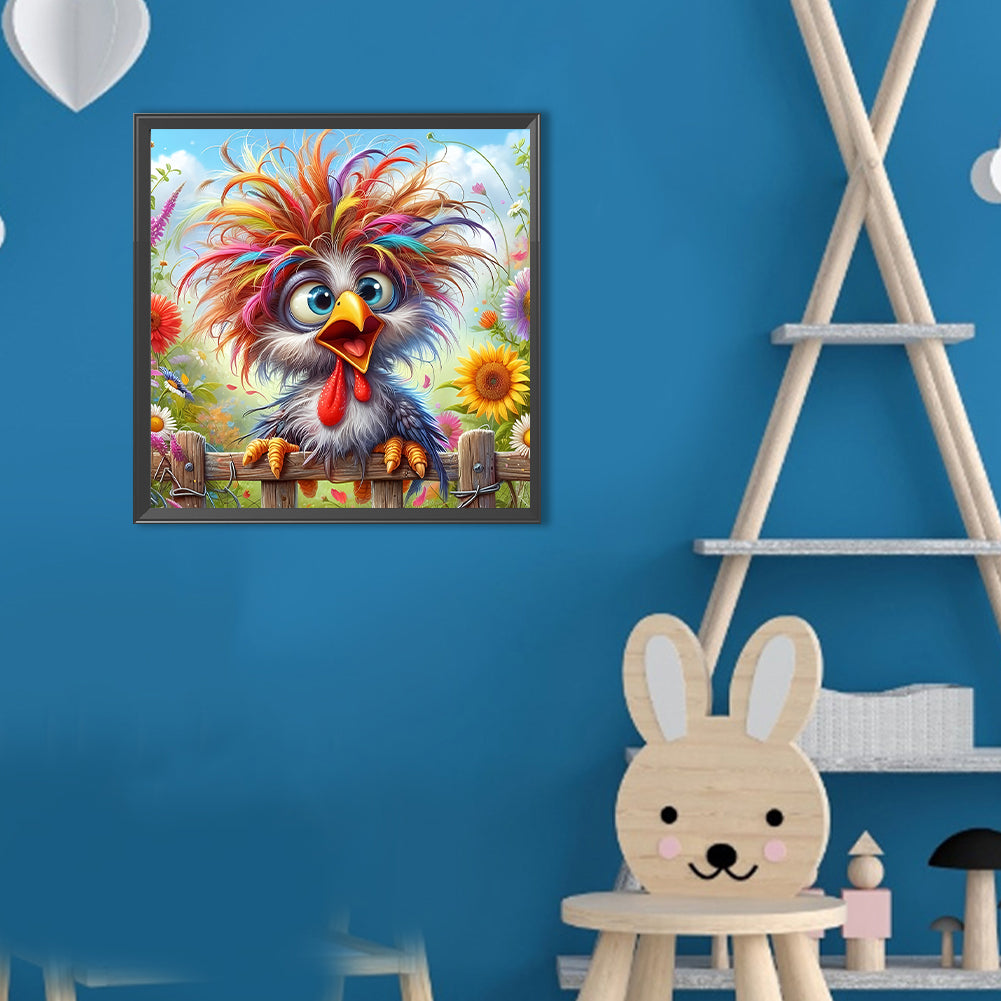Funny Chicken - Full Round Drill Diamond Painting 30*30CM