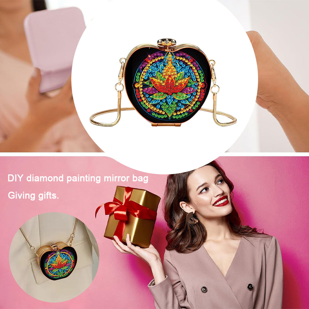 Flower DIY Diamond Painting Shoulder Bag for Coins Lipstick Earphones Gifts