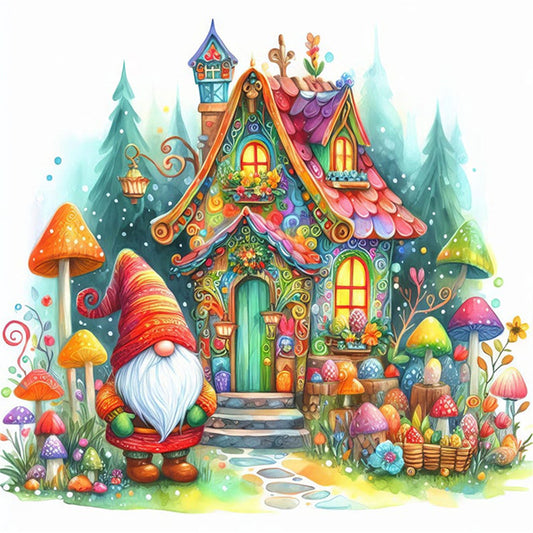 Gnome Cottage - 14CT Counted Cross Stitch 40*40CM