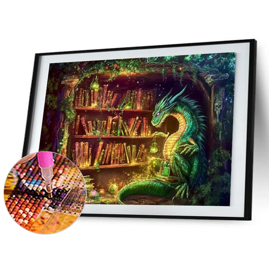 Magic Dragon - Full Round Drill Diamond Painting 40*30CM(Partial AB)