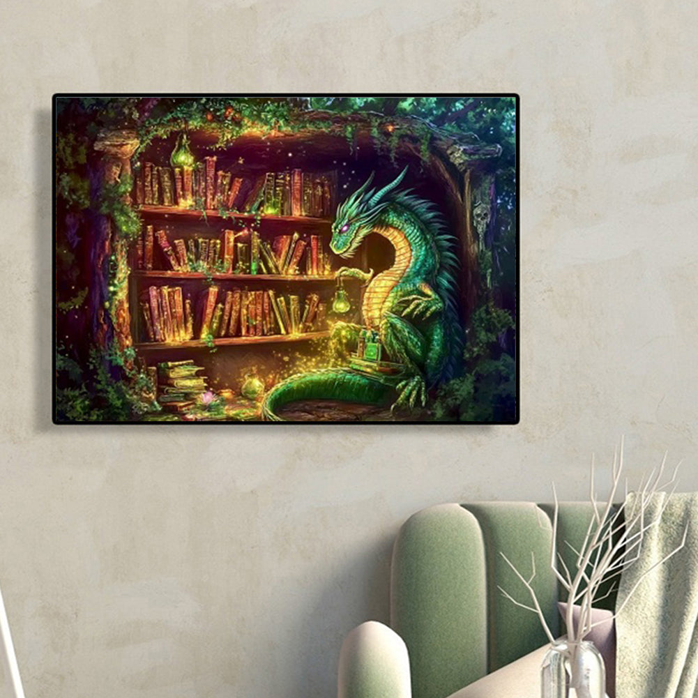Magic Dragon - Full Round Drill Diamond Painting 40*30CM(Partial AB)