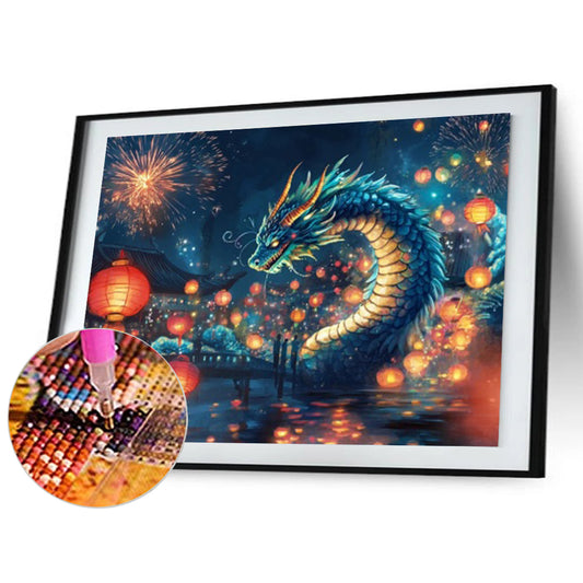 Magic Dragon - Full Round Drill Diamond Painting 40*30CM(Partial AB)