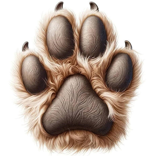Brown Cat'S Paw - 18CT Stamped Cross Stitch 20*20CM