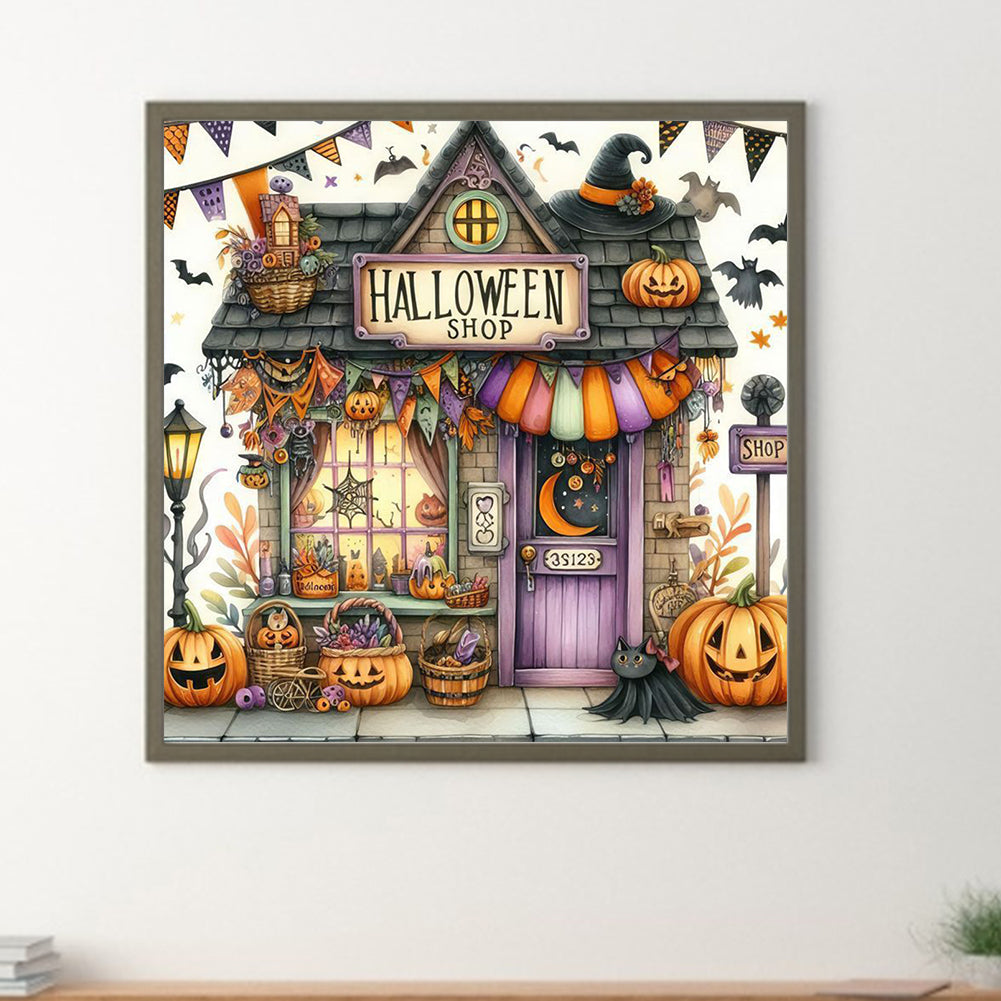 Halloween House - Full Round Drill Diamond Painting 40*40CM