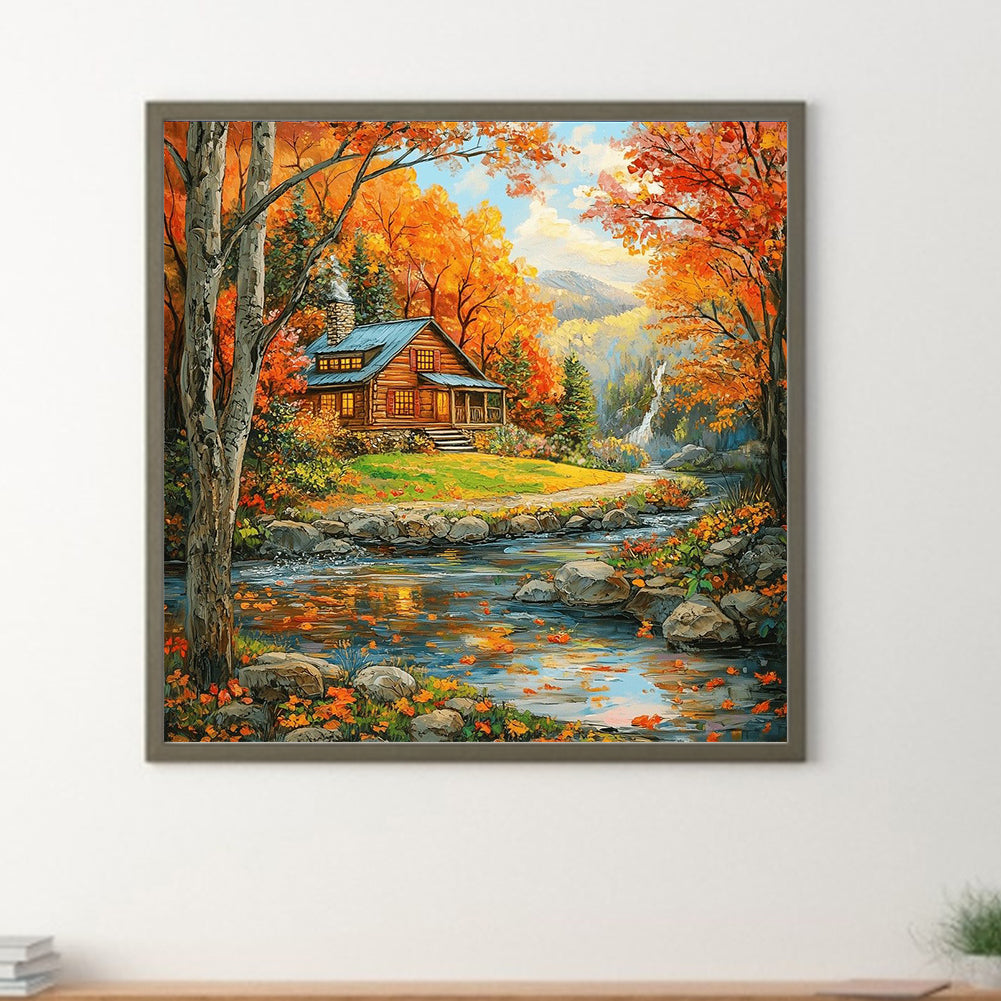Fallen Leaves - Full Round Drill Diamond Painting 40*40CM