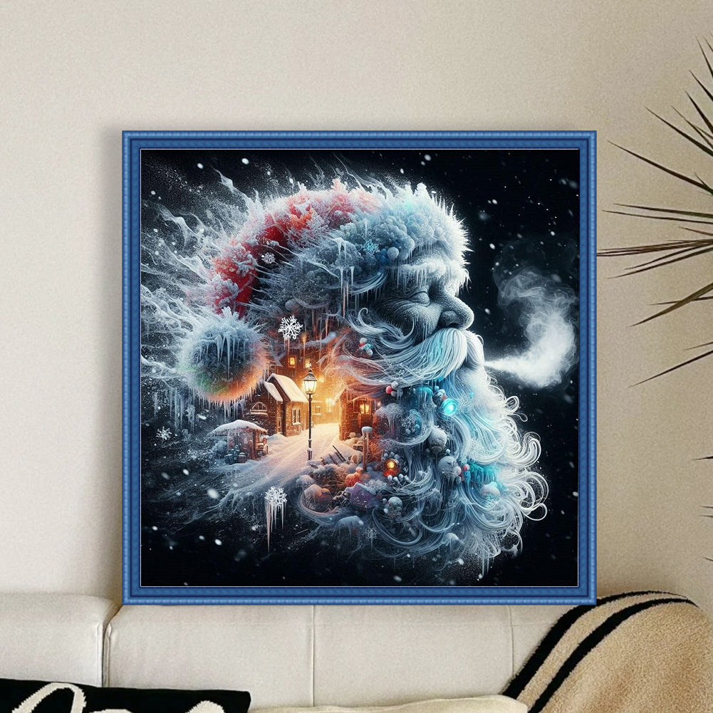 Santa Claus Silhouette - 11CT Stamped Cross Stitch 50*50CM