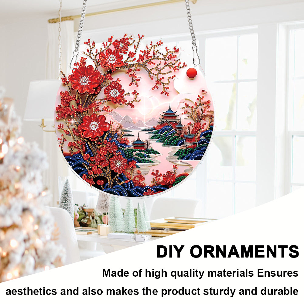 Landscape 2D Flat DIY Diamond Art Pendant Diamond Painting Set Home Decoration