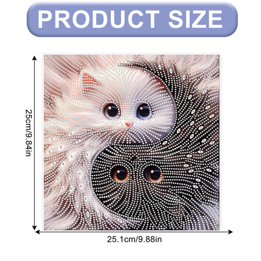 2D Flat DIY Cat Diamond Art Pendant Diamond Painting Set Home Decoration Crafts