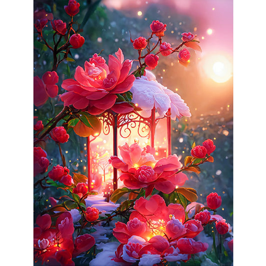 Camellia - 11CT Stamped Cross Stitch 50*68CM (Mona Lisa Brand)