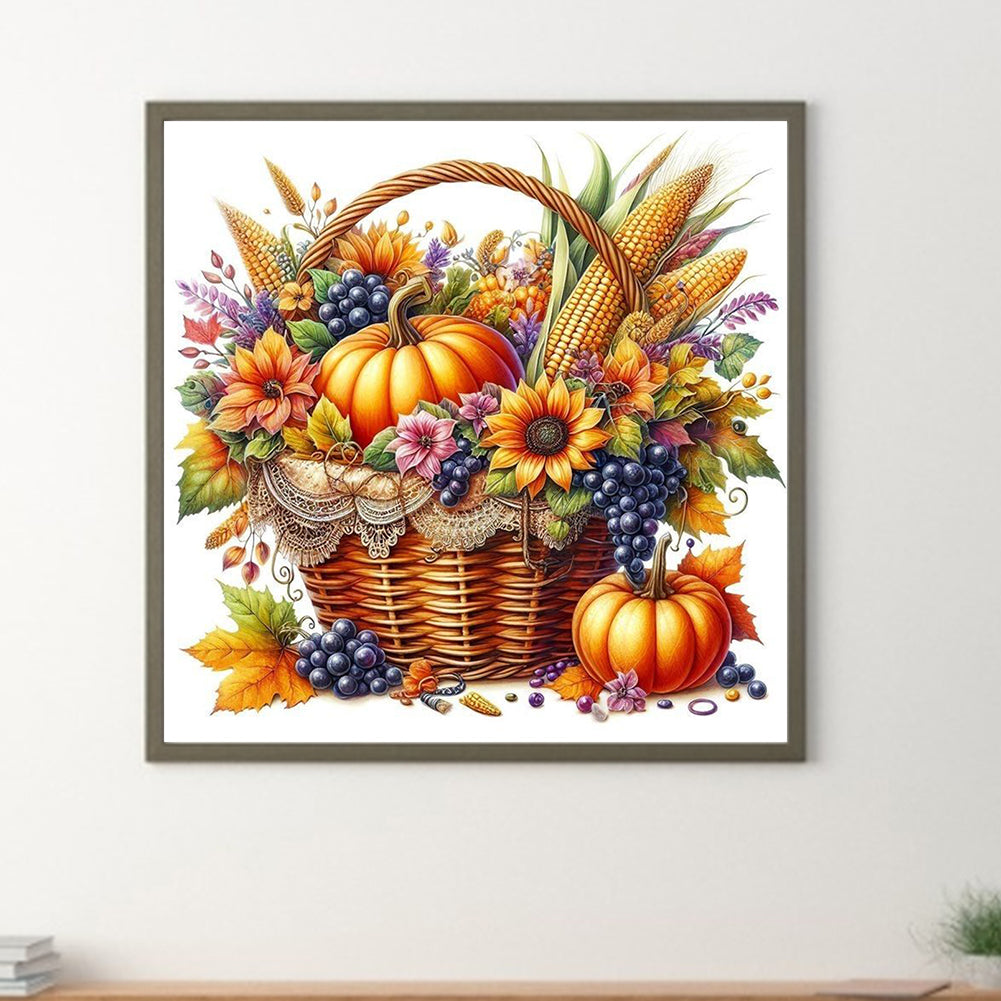 Autumn Fruits And Vegetables - Full Round Drill Diamond Painting 40*40CM