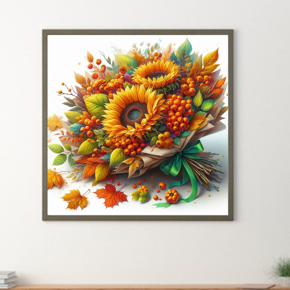 Autumn Bouquet - Full Round Drill Diamond Painting 40*40CM