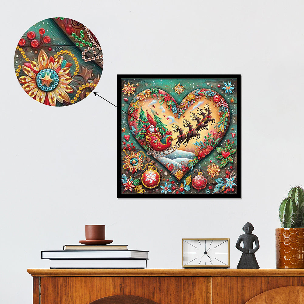 Christmas Atmosphere - Special Shaped Drill Diamond Painting 30*30CM