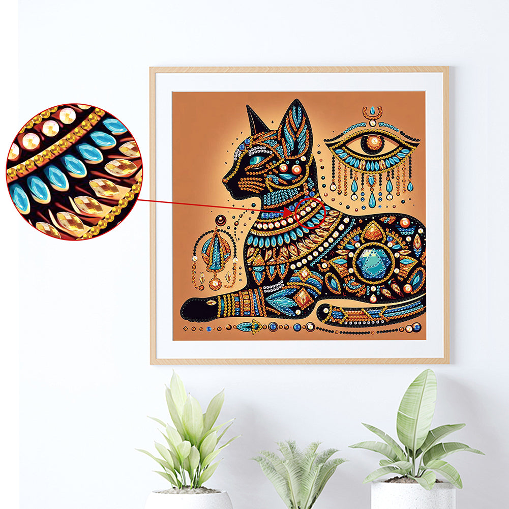 Egyptian Mau - Special Shaped Drill Diamond Painting 30*30CM